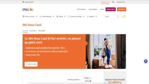ING Website - Platformă financiară responsive dezvoltată pentru ING Bank de specialiștii iWeb Digital